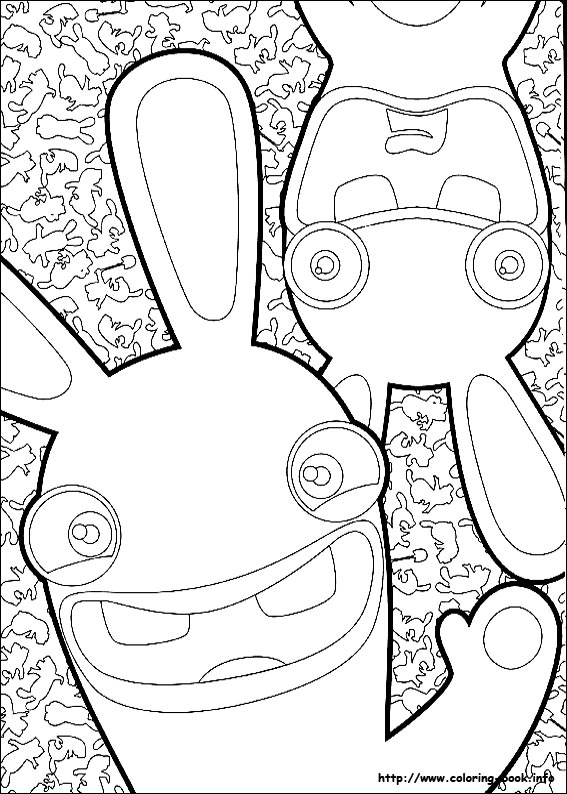 Raving Rabbids coloring picture