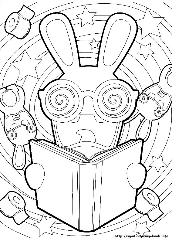 Raving Rabbids coloring picture
