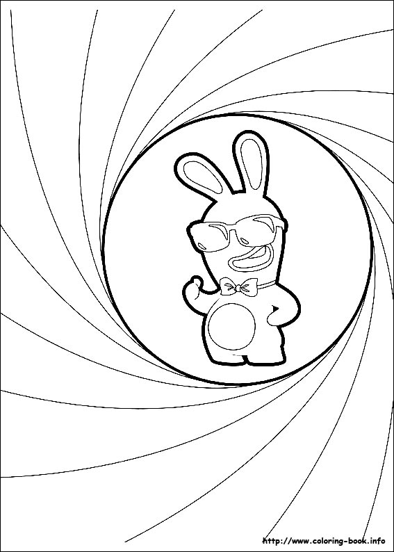 Raving Rabbids coloring picture