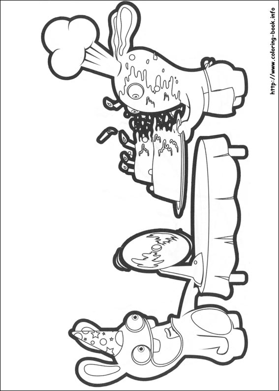 Raving Rabbids coloring picture
