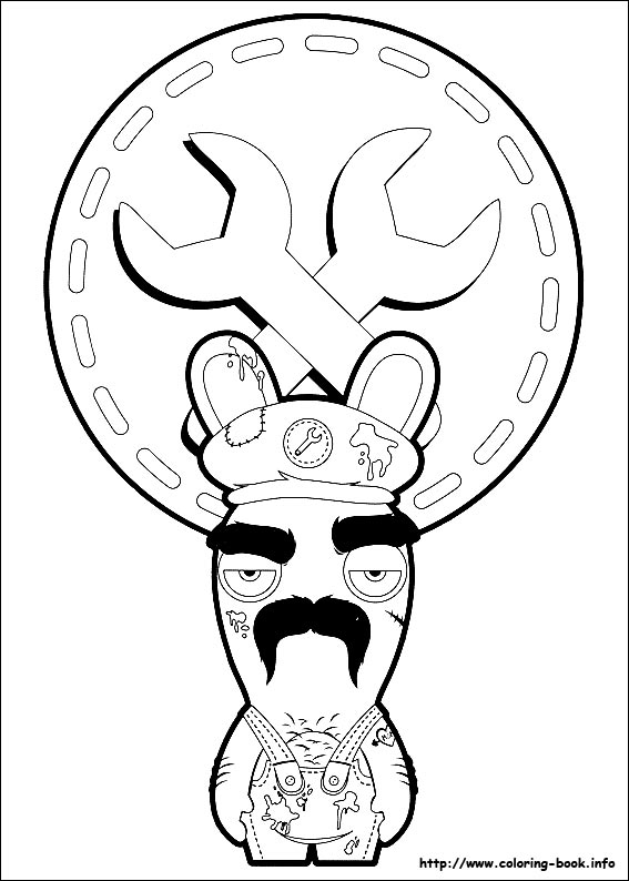 Raving Rabbids coloring picture