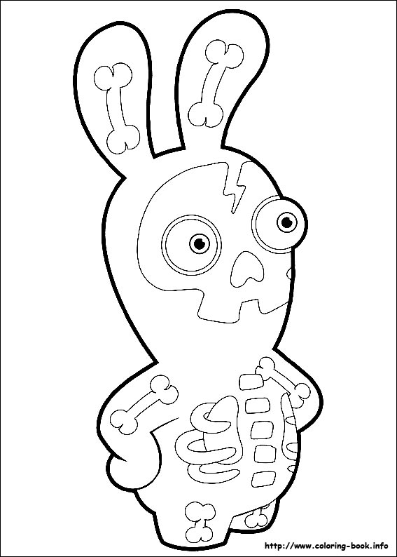 Raving Rabbids coloring picture