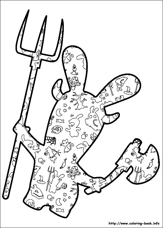 Raving Rabbids coloring picture