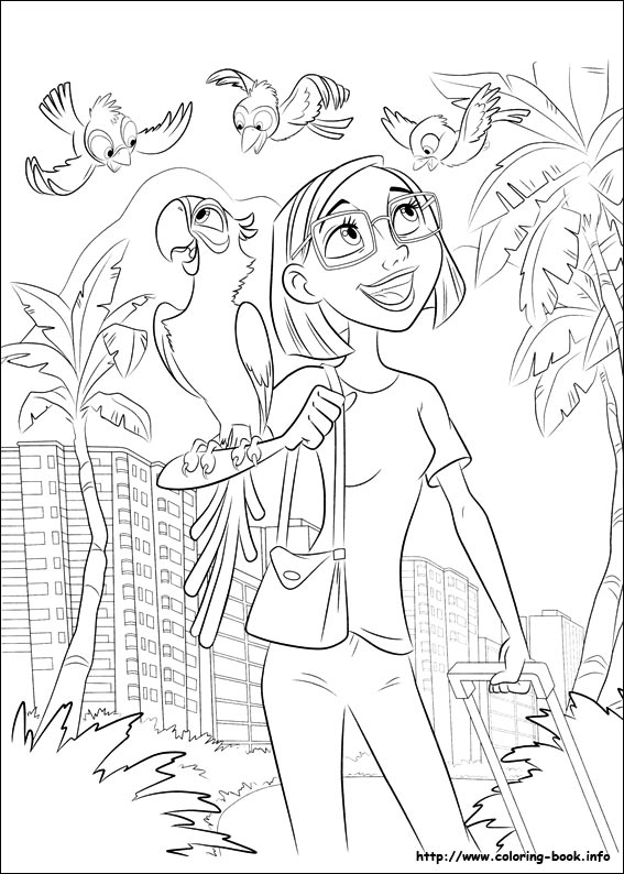 Rio coloring picture