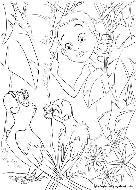 Rio coloring picture