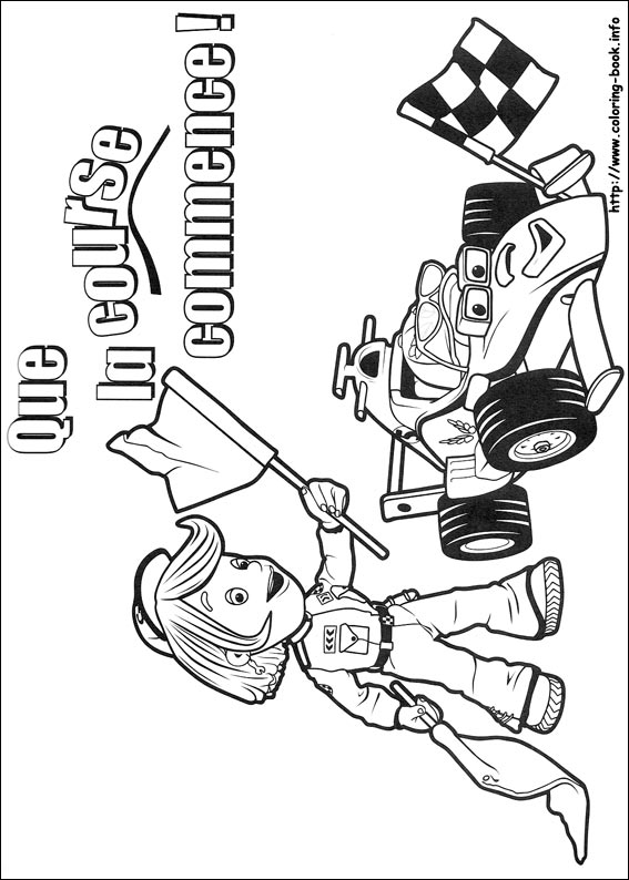 Roary the racing car coloring picture