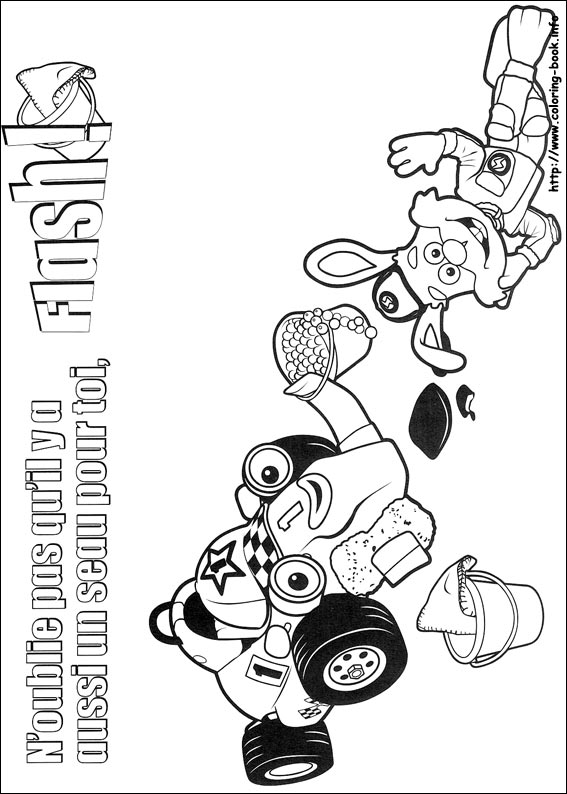 Roary the racing car coloring picture