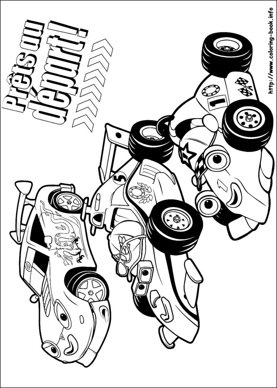 Roary the racing car coloring picture