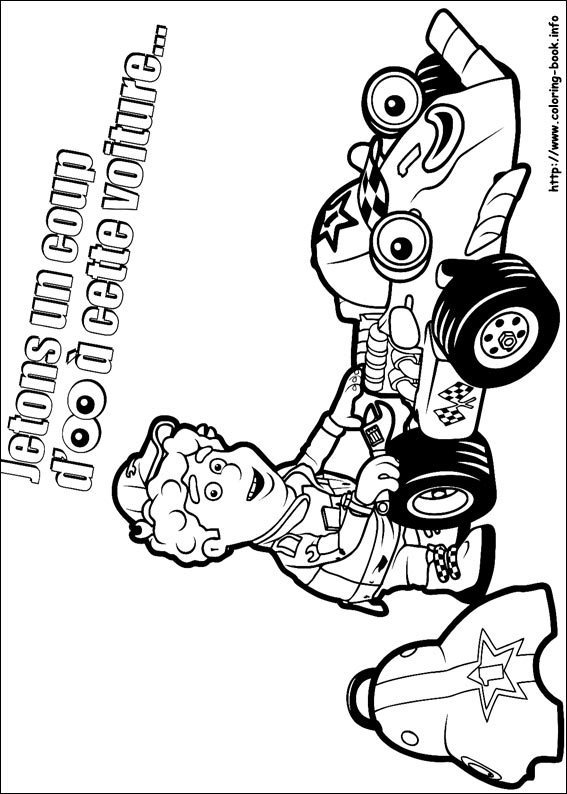 Roary the racing car coloring picture