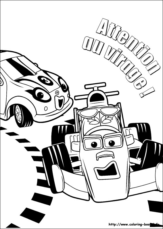 Roary the racing car coloring picture