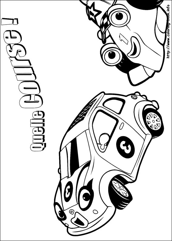 Roary the racing car coloring picture