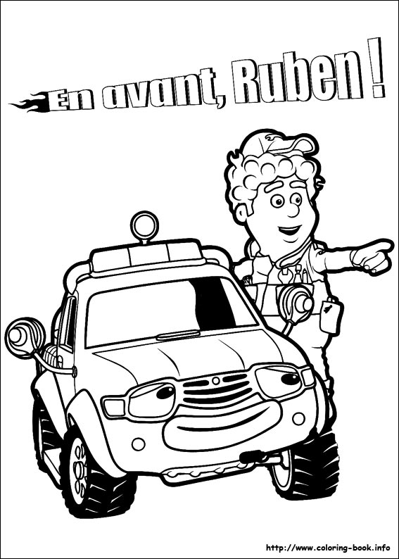 Roary the racing car coloring picture