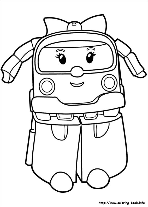 Robocar Poli coloring picture