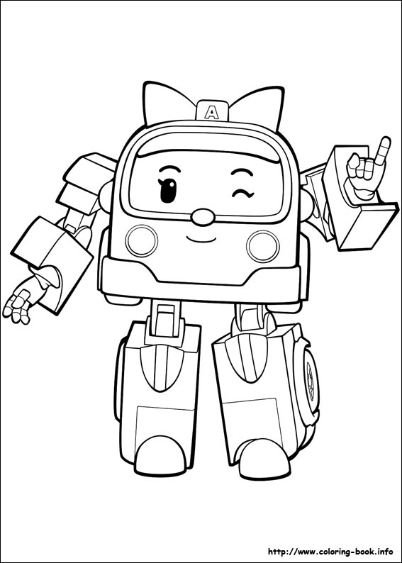 Robocar Poli coloring picture