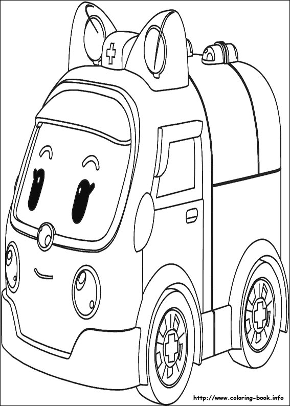 Robocar Poli coloring picture