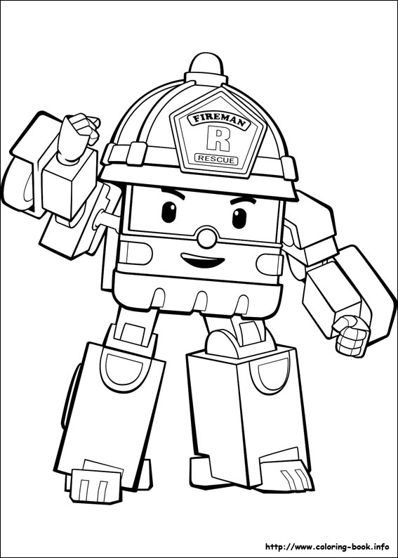 Robocar Poli coloring picture