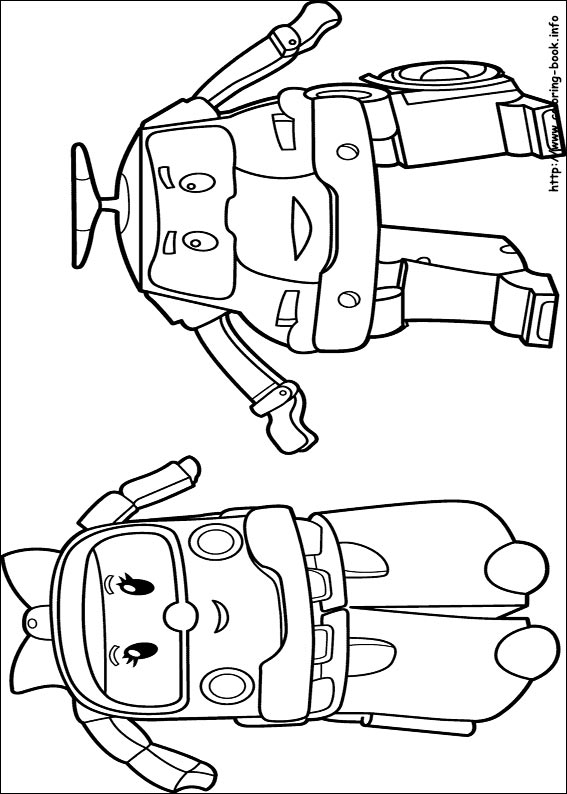 Robocar Poli coloring picture