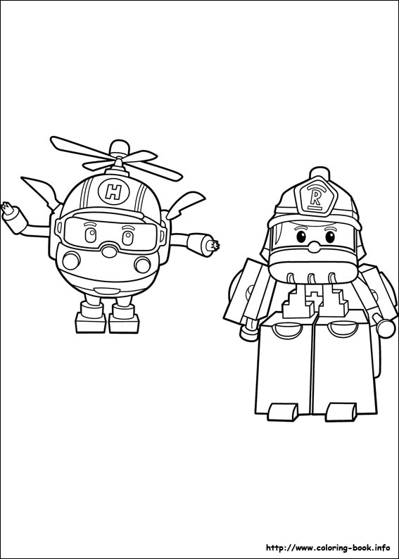 Robocar Poli coloring picture