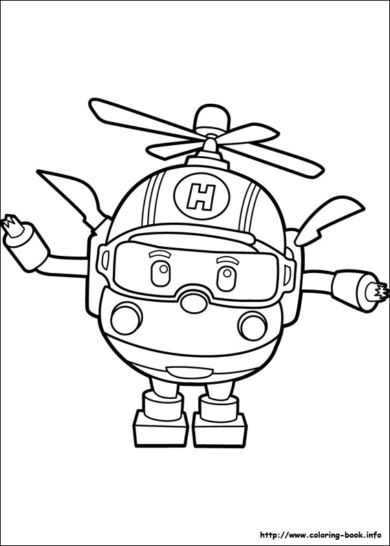 Robocar Poli coloring picture