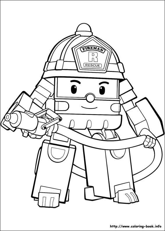 Robocar Poli coloring picture