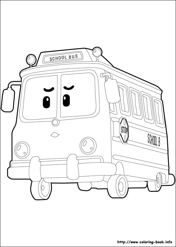 Robocar Poli coloring picture