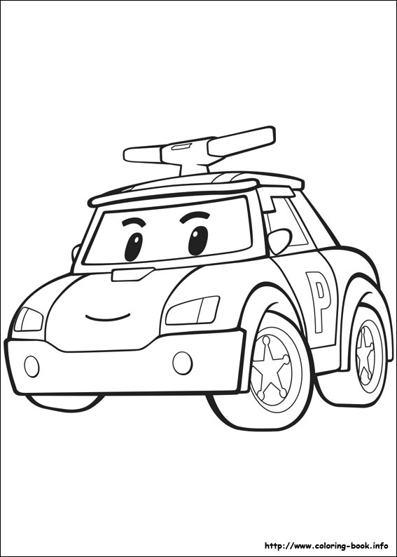 Robocar Poli coloring picture