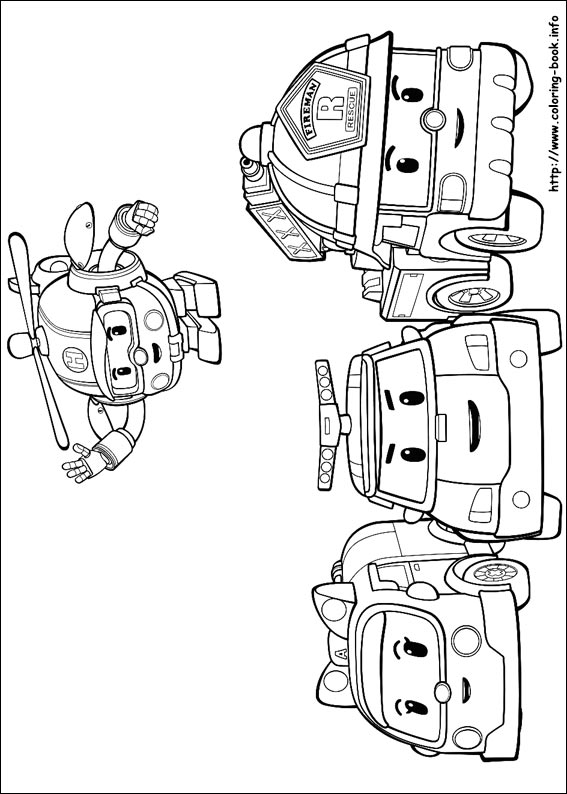 Robocar Poli coloring picture