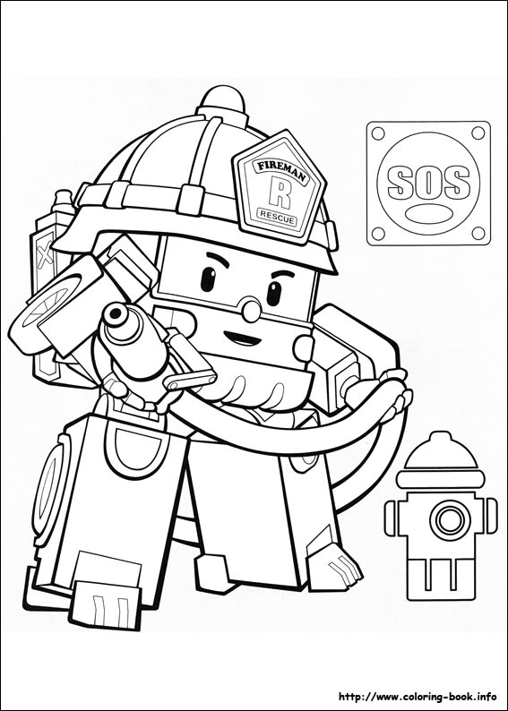 Robocar Poli coloring picture