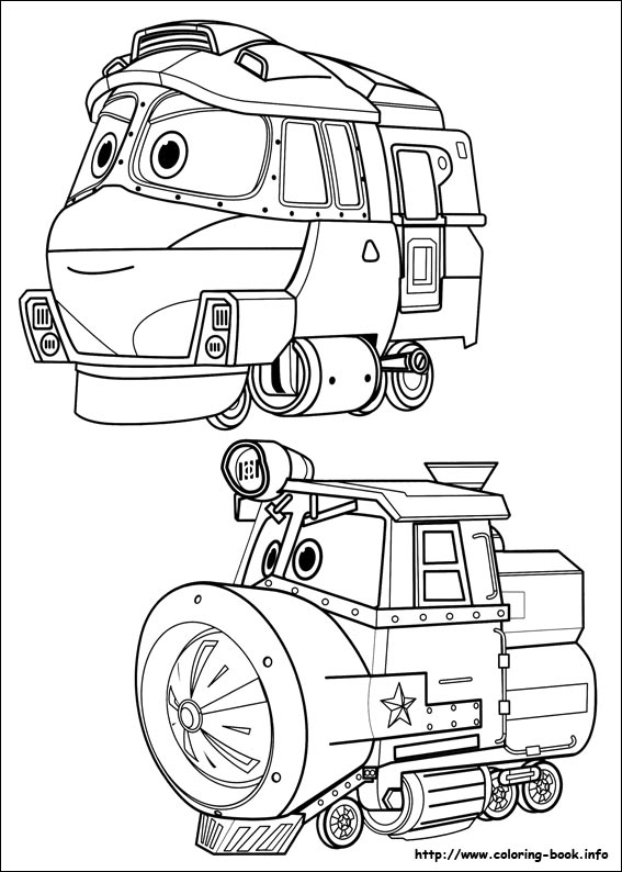 Robot Trains coloring picture