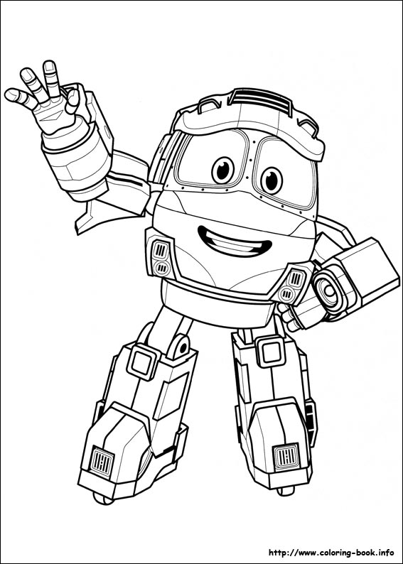 Robot Trains coloring picture