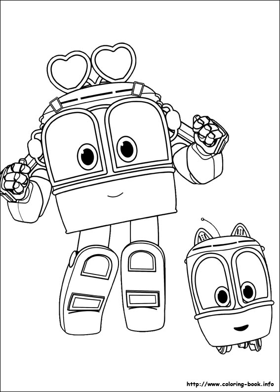 Robot Trains coloring picture