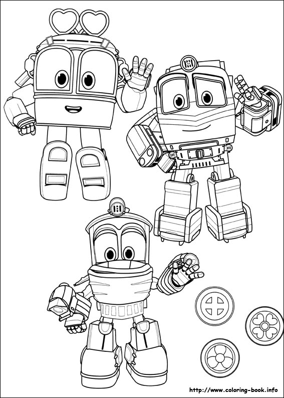 Robot Trains coloring picture