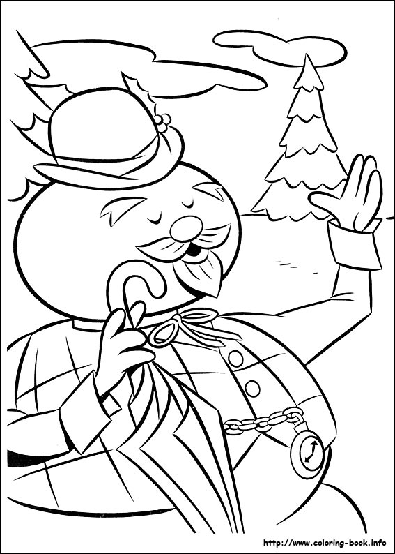 Rudolph the Red-Nosed Reindeer coloring picture