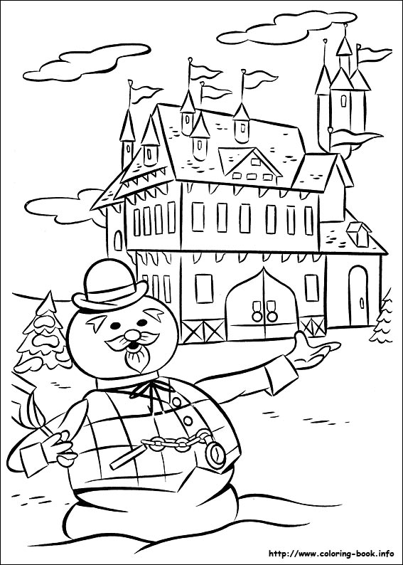 Rudolph the Red-Nosed Reindeer coloring picture