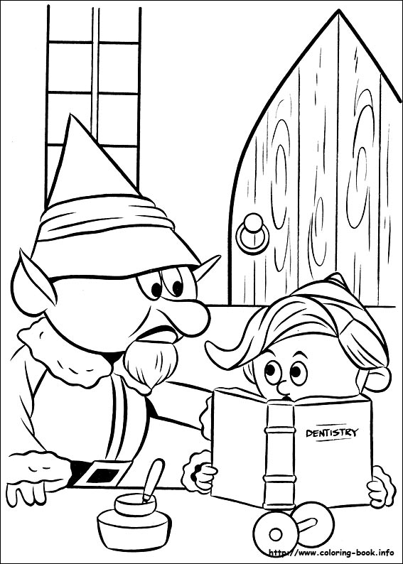 Rudolph the Red-Nosed Reindeer coloring picture