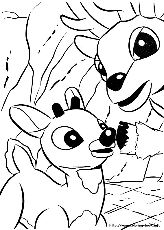 Rudolph the Red-Nosed Reindeer coloring picture