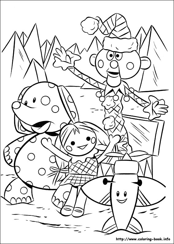 Rudolph the Red-Nosed Reindeer coloring picture