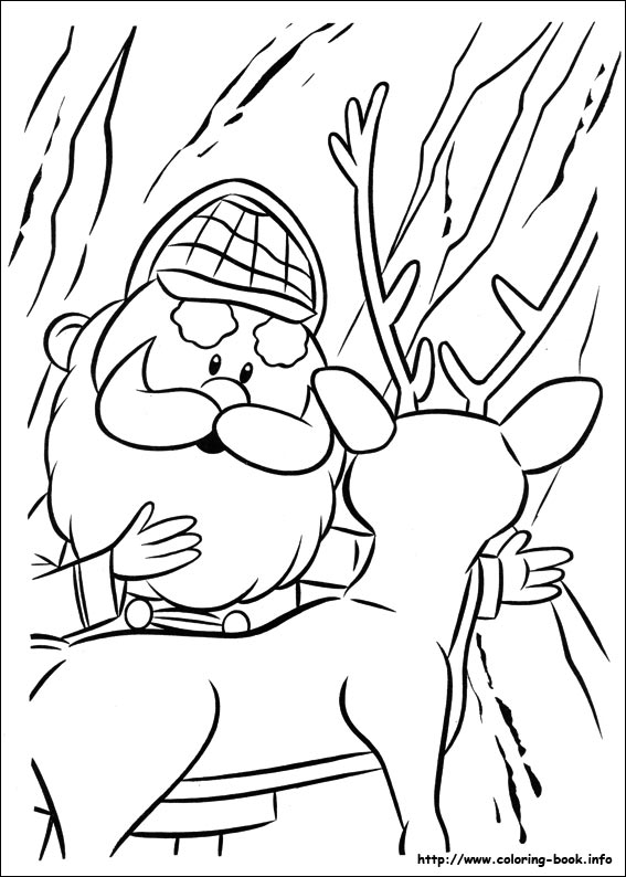 Rudolph the Red-Nosed Reindeer coloring picture