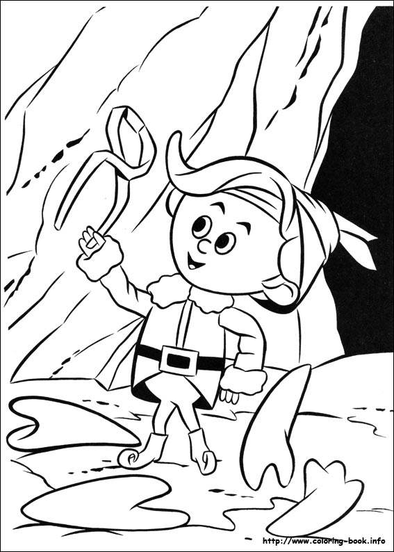 Rudolph the Red-Nosed Reindeer coloring picture