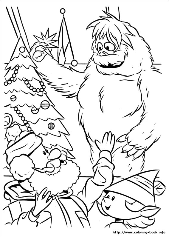 Rudolph the Red-Nosed Reindeer coloring picture