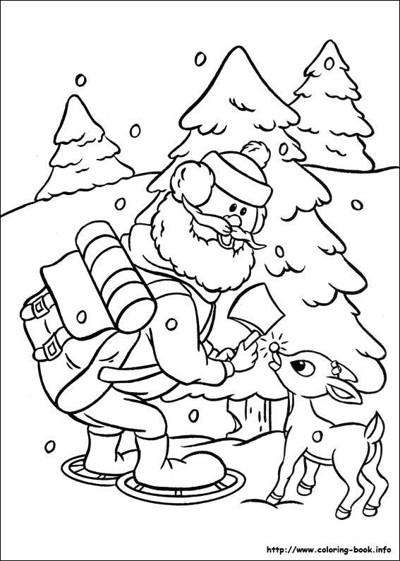 Rudolph the Red-Nosed Reindeer coloring picture