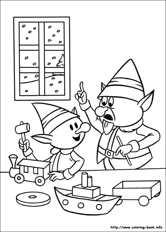 Rudolph the Red-Nosed Reindeer coloring picture