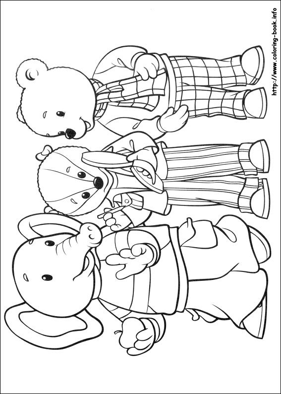 Rupert Bear coloring picture