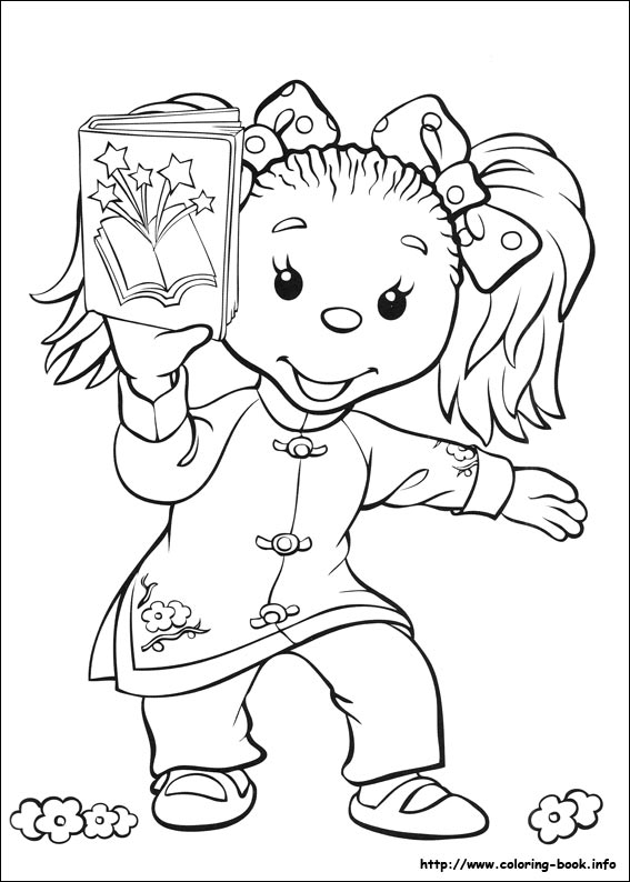 Rupert Bear coloring picture