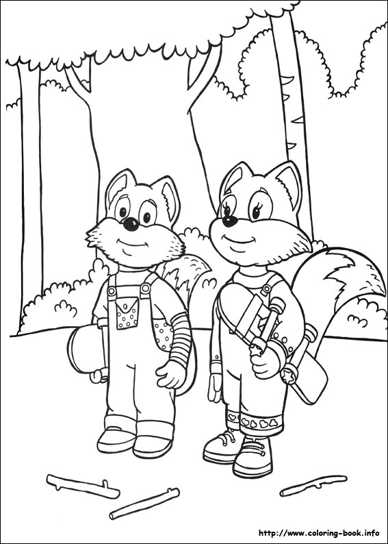 Rupert Bear coloring picture