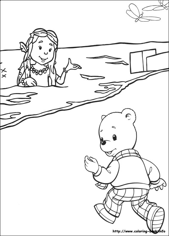 Rupert Bear coloring picture