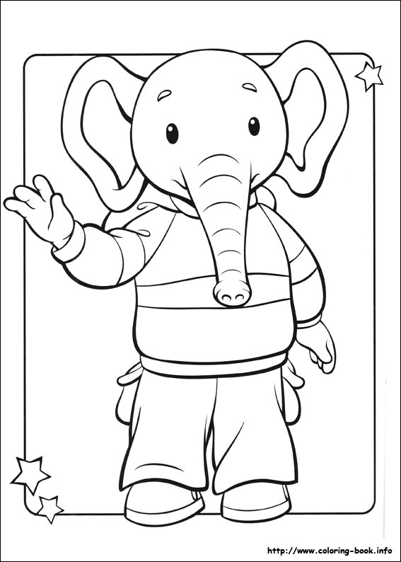 Rupert Bear coloring picture