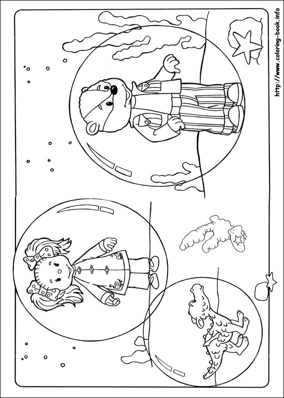 Rupert Bear coloring picture