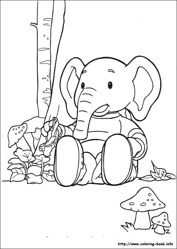 Rupert Bear coloring picture