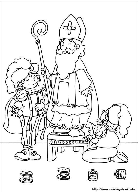 Saint Nicholas coloring picture